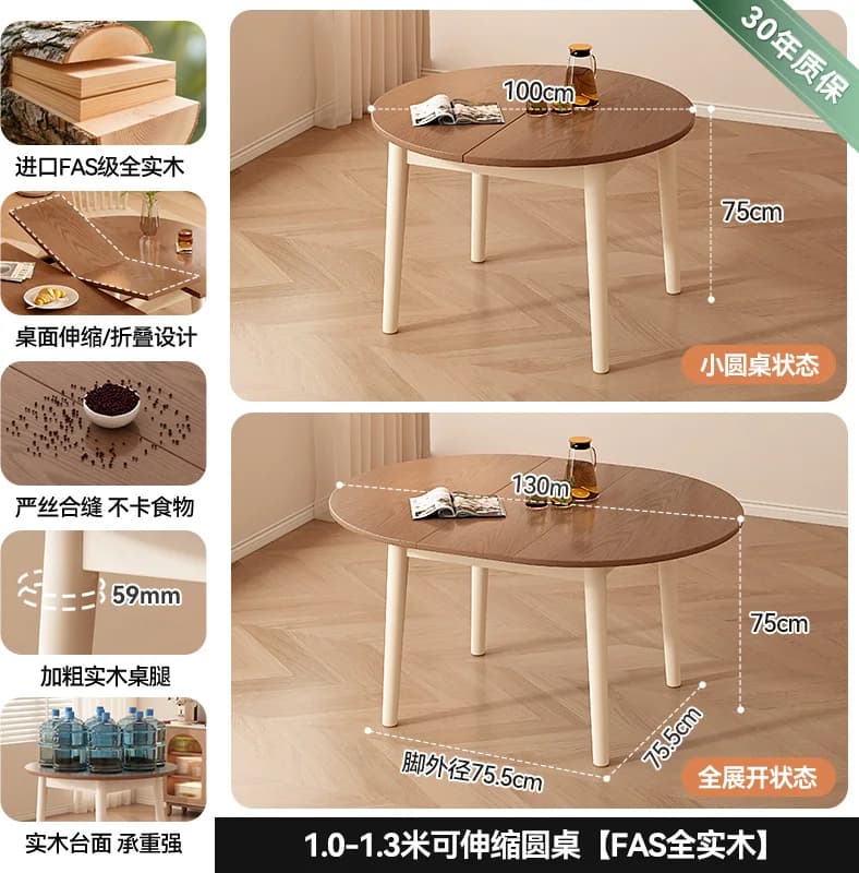 Rangement Table à manger moderne italien minimaliste gain de place Tables à manger Vintage élégant l