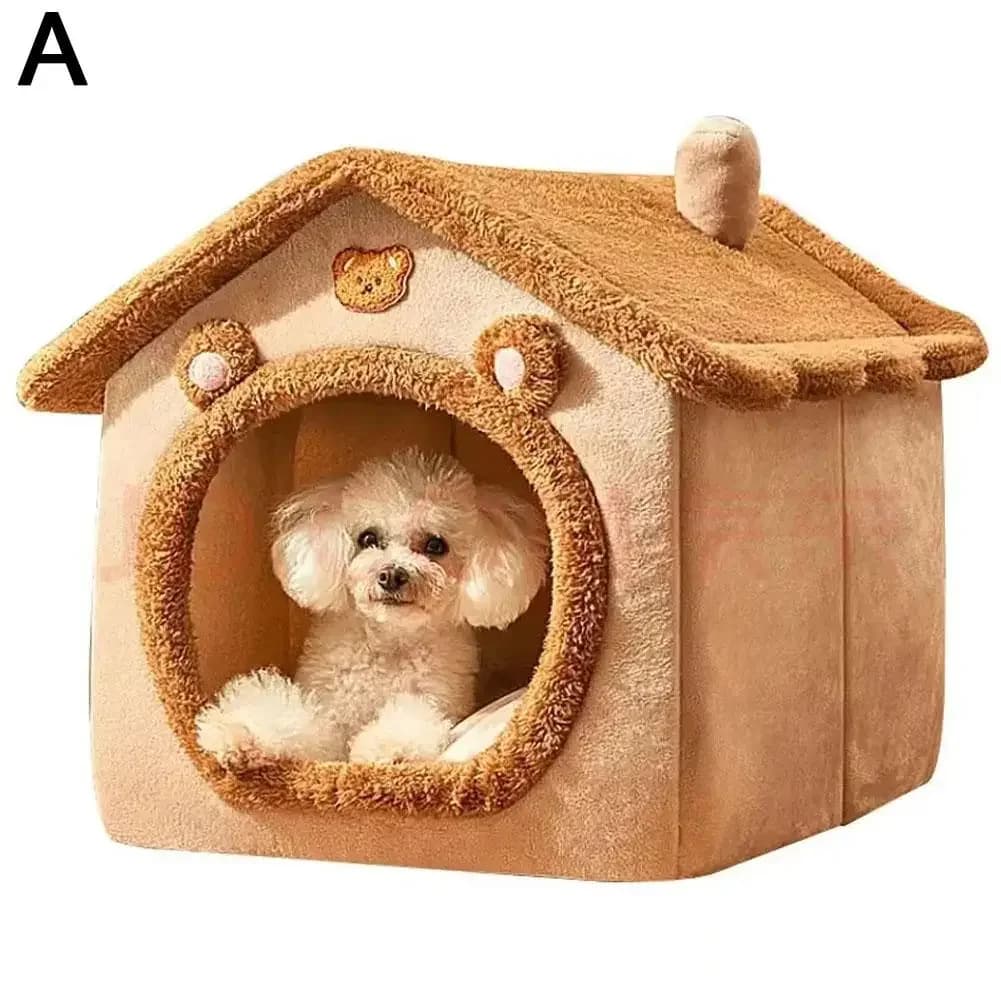 Maison pour chat et chien, maison chaude et épaisse pour animaux de compagnie, universelle pour tout