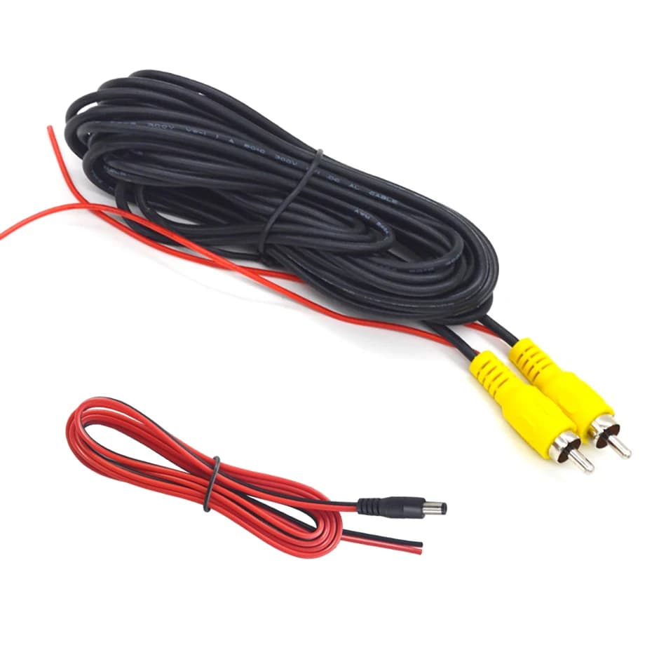 Câble vidéo RCA 6M/10M/15M/20M pour caméra de recul de voiture, connexion de fil universel, caméra d