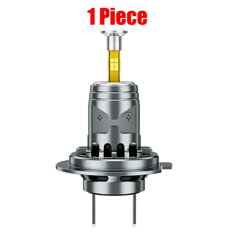 Ampoules de phares de voiture LED 3D H7 4500000LM 3500W avec puce CSP Canbus, ventilateur turbo, min