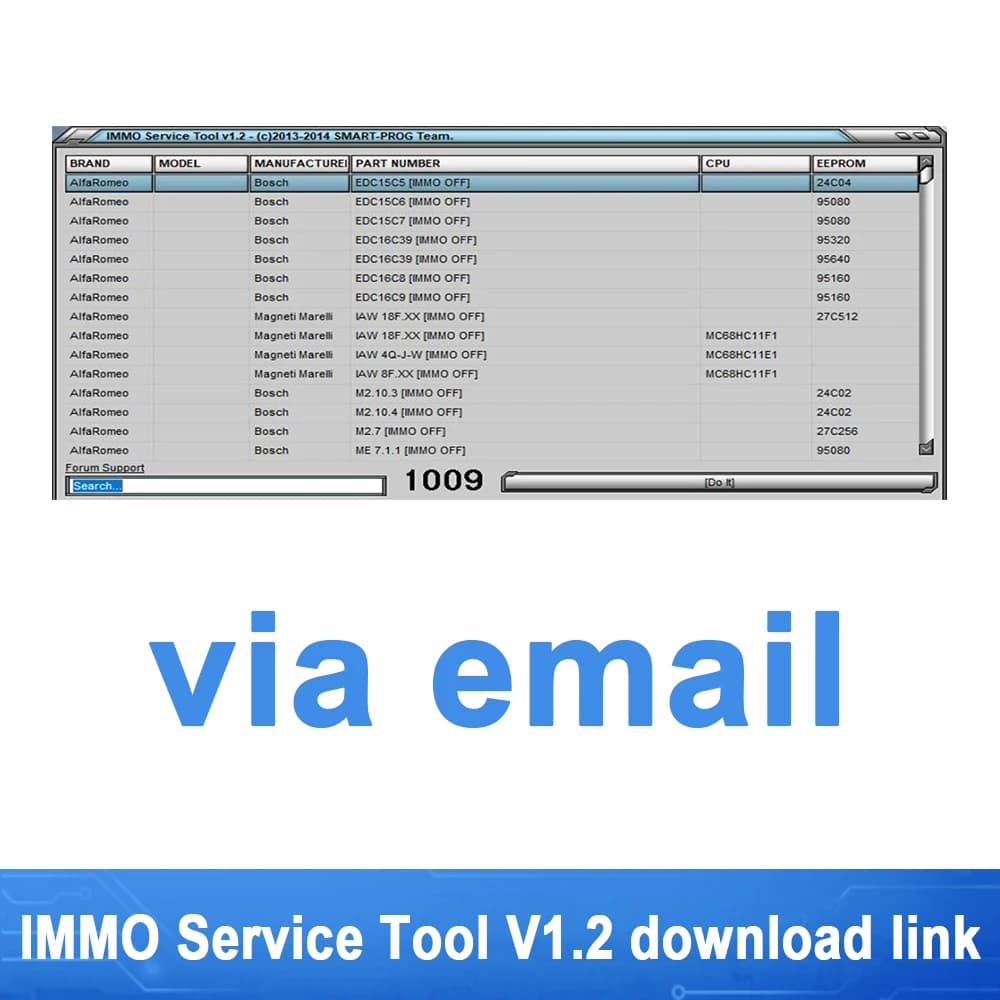 IMMO Service Tool V1.2 Les immobiliseurs de voitures IMMO OFF Dump to Pin Software a un database int