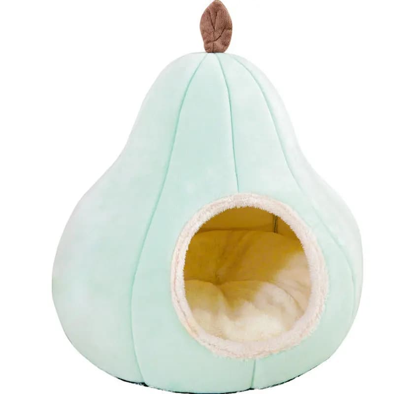 Lit pour chat en forme de poire, maison chaude pour animaux de compagnie, lit confortable pour chien