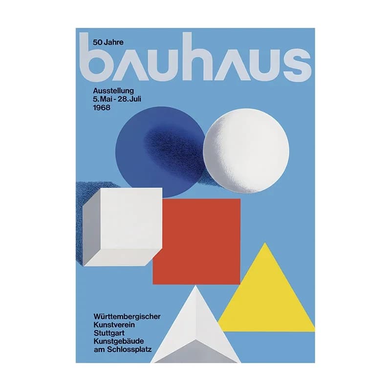 Bauhaus exposition affiche chaise toile peinture Vintage Bauhaus impression mur Art photo pour salon
