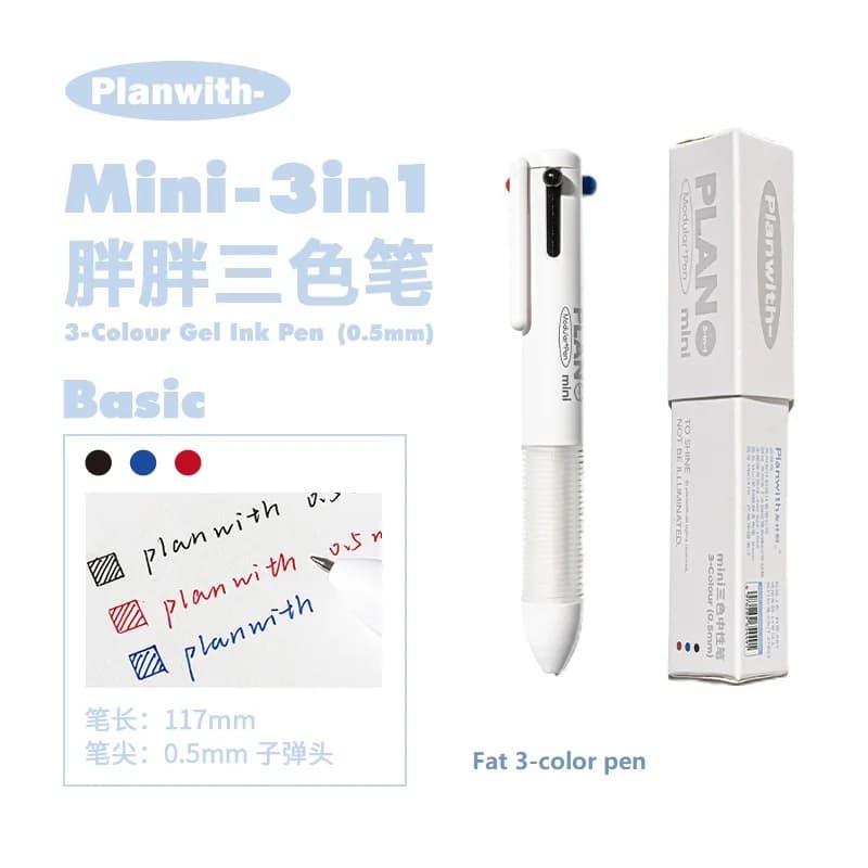 Planwith – Mini carnet de poche Portable à feuilles mobiles, Plan mensuel/grille/Page vierge, compar