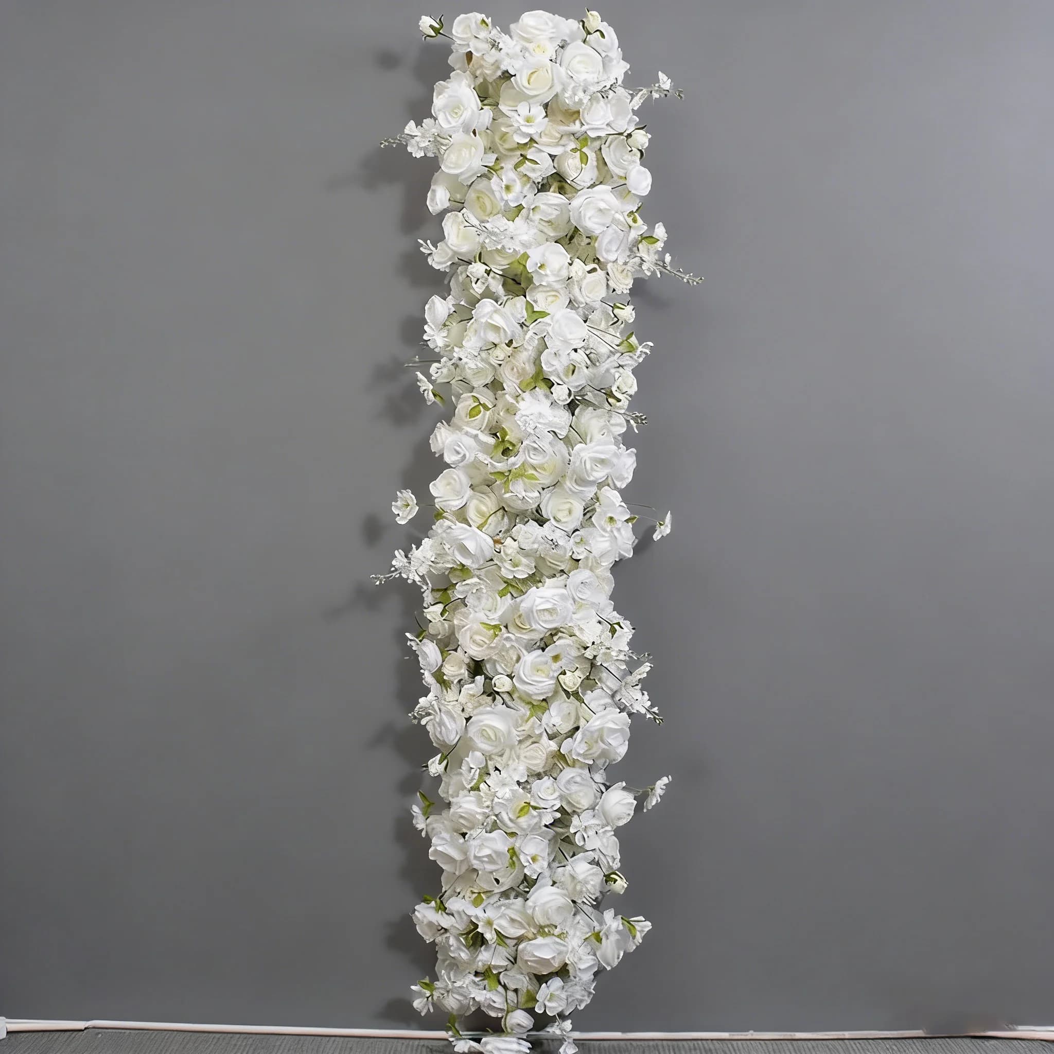Uflower 1/2m blanc rouge Rose vert feuille chemin de Table canapé sol Arrangement floral mariage toi