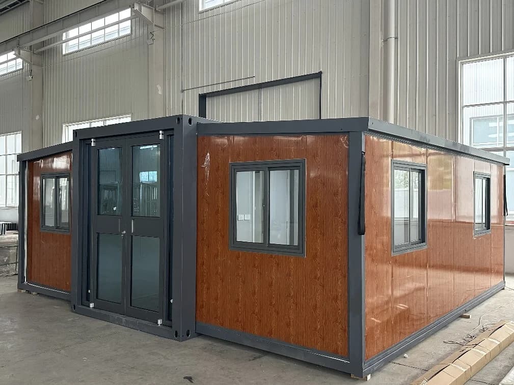 36 ㎡ Maison Conteneur Préfabriquée Pliable pour Habitation, Mini-Maison Mobile Extensible 20/40 pi