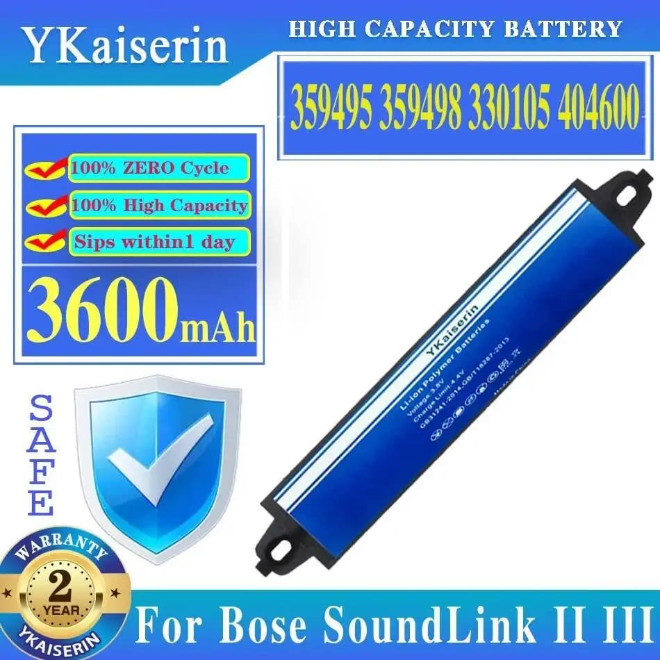 Batterie de haut-parleur Bluetooth 359495 359498 330105 404600 3600Mah pour Bose Soundlink Mobile II