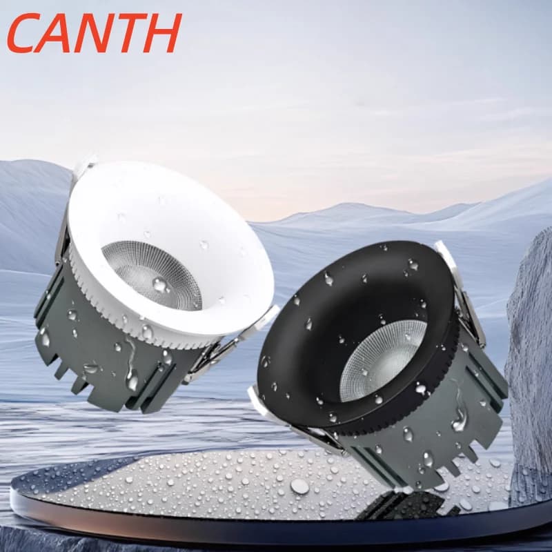 Downlights encastrés IP65 pour cuisine, salle de bain, couloir, couloir, entrée, balcon et éclairage