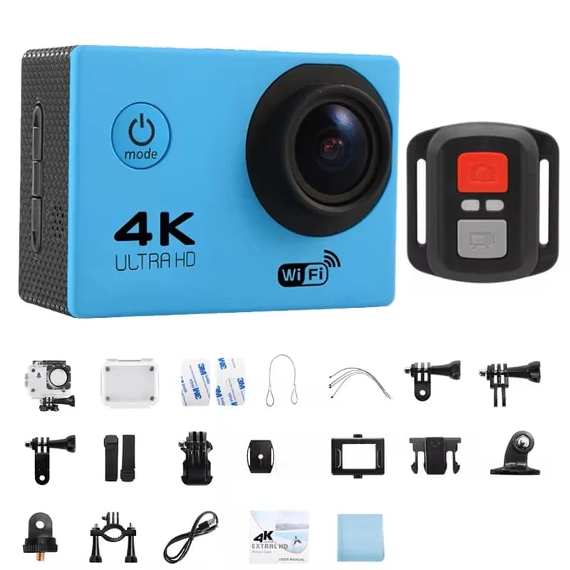Caméra d'action 4K 1080P/30FPS WiFi 2.0 "170D, casque étanche sous-marin, caméra d'enregistrement vi