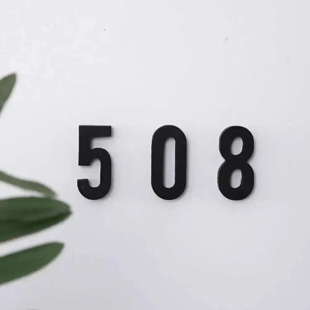 Numéro de maison pour adresse de porte, panneau extérieur numérique