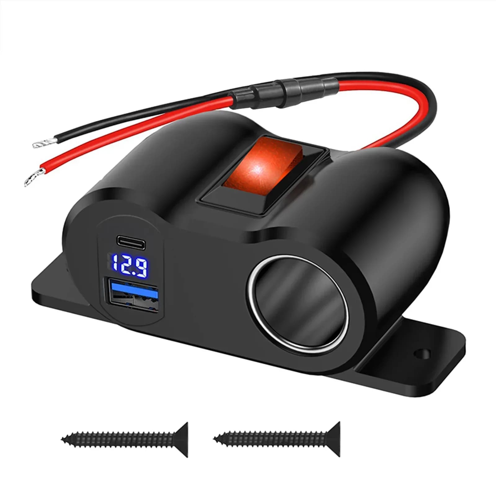 Prise de ports USB C pour touristes, adaptateur de camping-car intégré, allume-cigare Laguna, prise