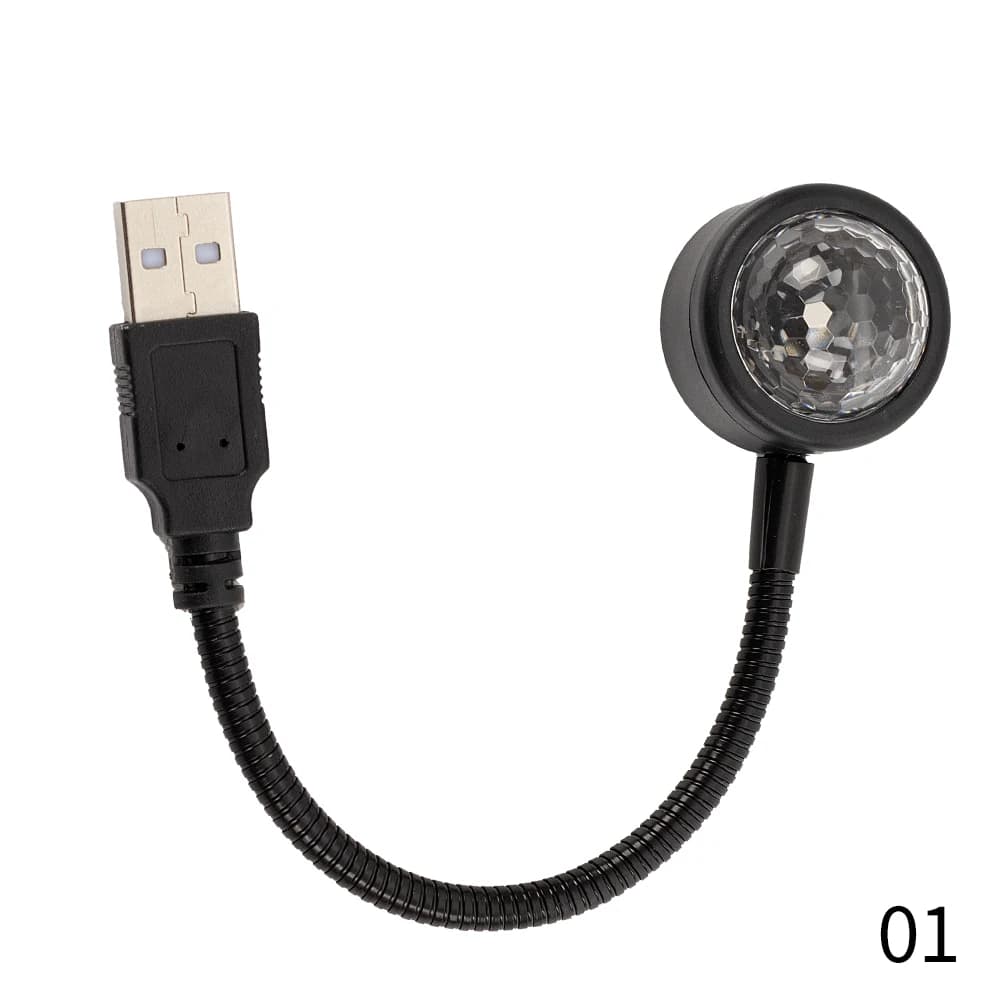 Mini boule Disco RGB multicolore, USB, lumière stroboscopique magique, éclairage Dj pour fête, son,