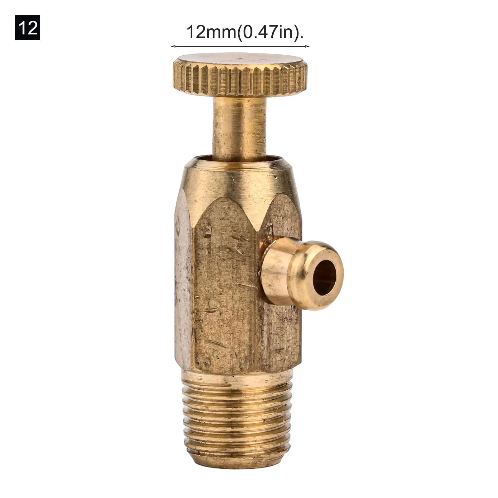 Vanne de décharge d'eau en laiton pour chauffe-eau, à installation facile, filetage 12/16mm, haute q