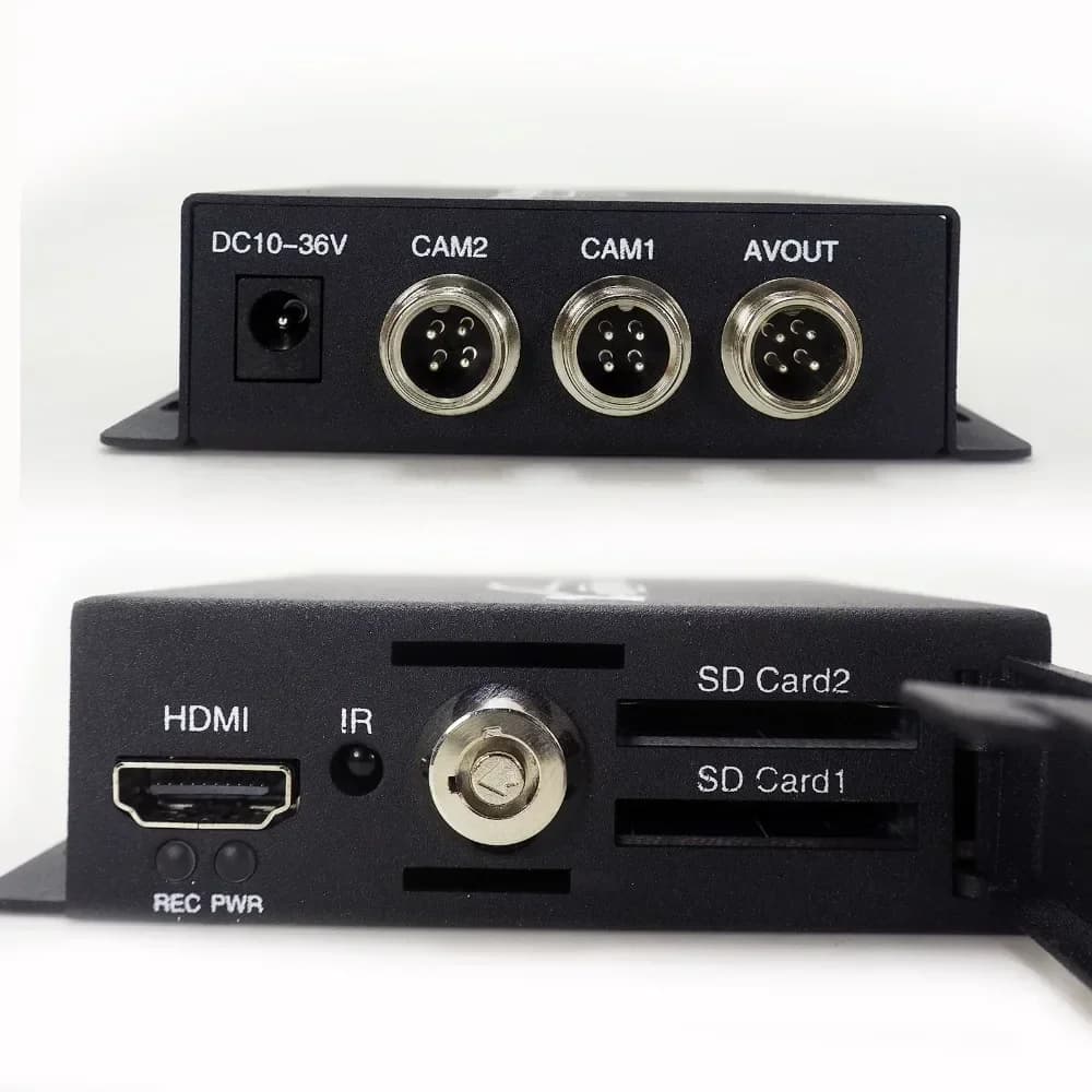Enregistreur vidéo 2 canaux CCTV 8MP AHD DVR TVI DVR HDMI 1080P pour caméra avec télécommande, prise