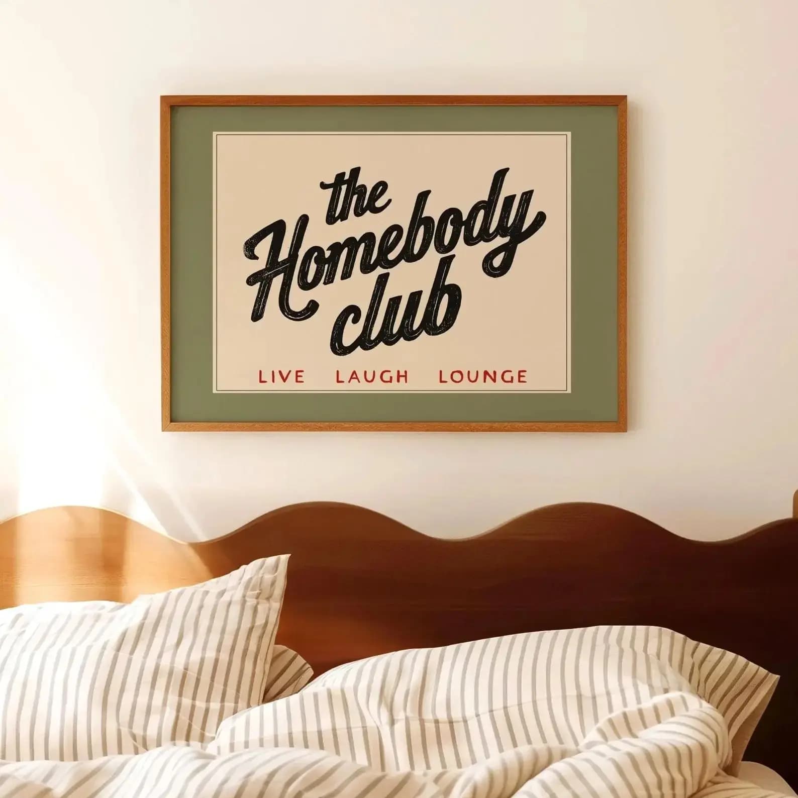 L'imprimé Homebody Club | Art mural confortable, cadeau introverti