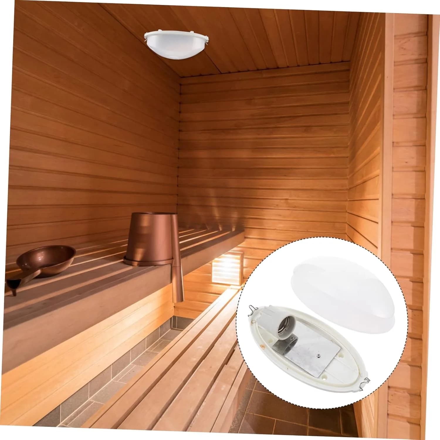 Lampe antidéflagrante pour sauna, salle de vapeur, piscines, spas, fournitures