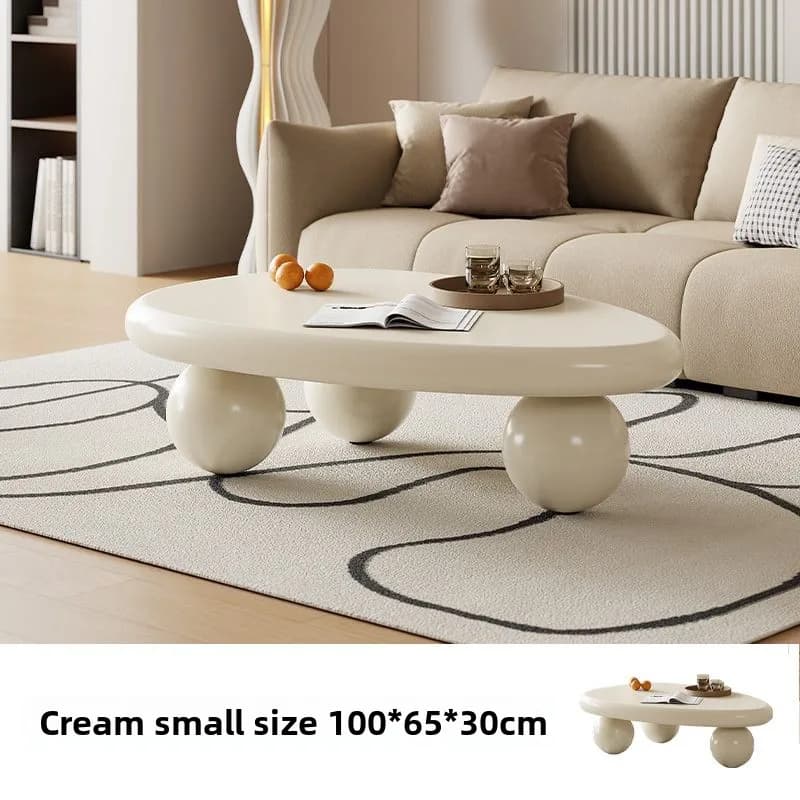 Hank Salon, Table basse, maison, nouveau, Style crème, haut de gamme, maison, Table, étagères, combi