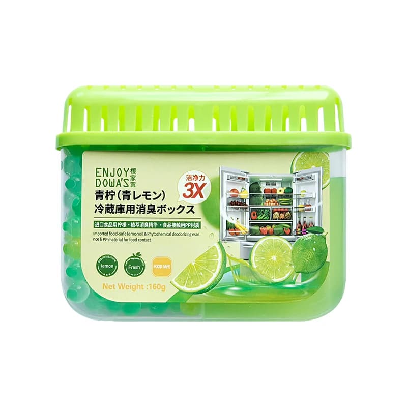 Désodorisant pour réfrigérateur 160g | Extrait naturel d'agrumes | Élimine les odeurs et conserv
