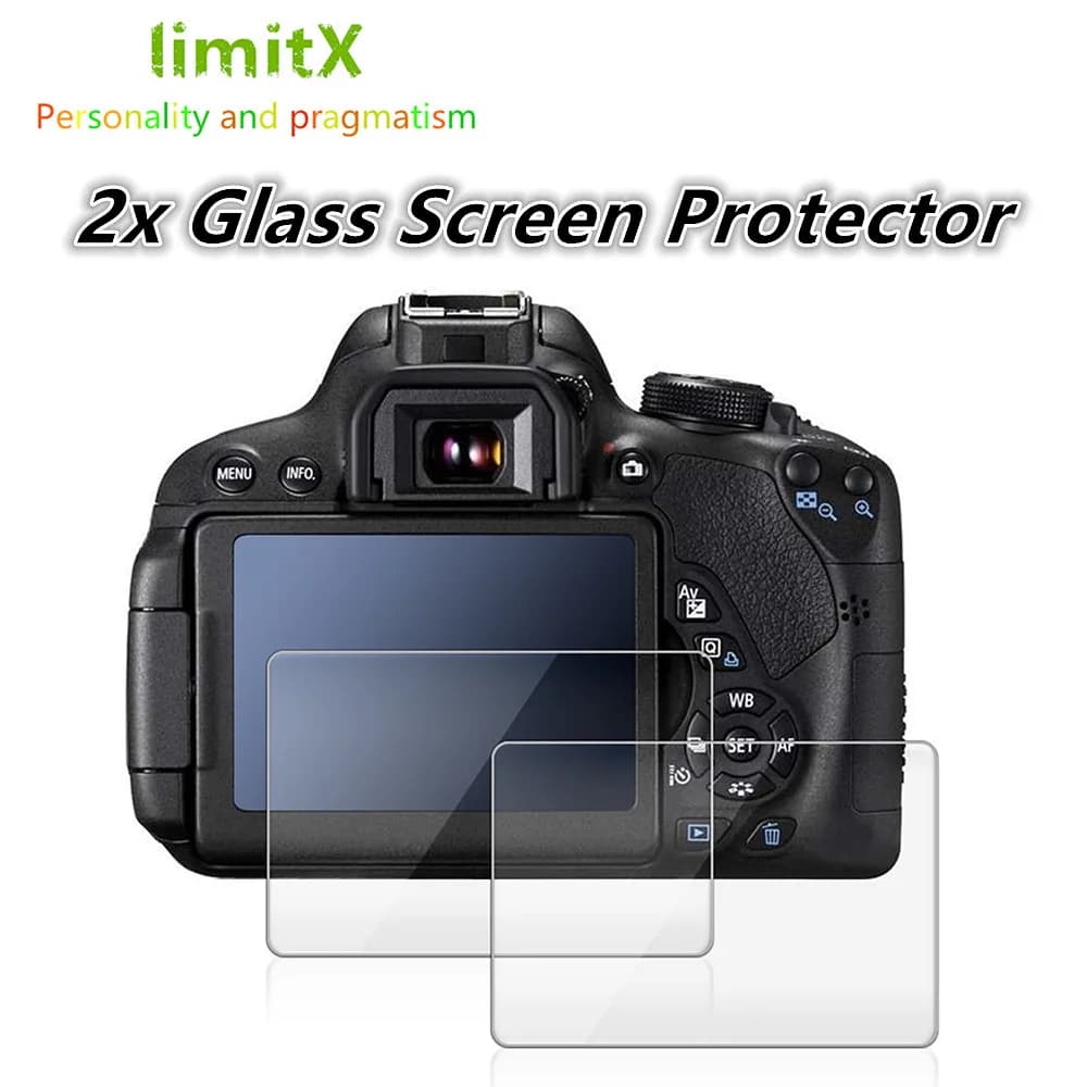 2x protecteur d'écran LCD en verre pour Canon EOS R100 R50 R10 R8 R7 R6 R RP 250D 4000D 2000D 90D 80