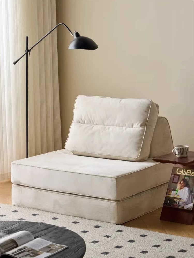 Canapé Modulable DIY de Luxe Moderne avec Fonction Lit d'Angle et Couchage Extensible pour Salon