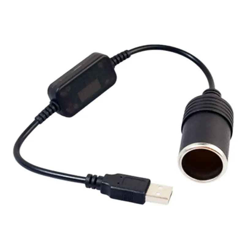 Prise allume-cigare USB 5V à 12V, 1 pièce, adaptateur allume-cigare, convertisseur, accessoires élec