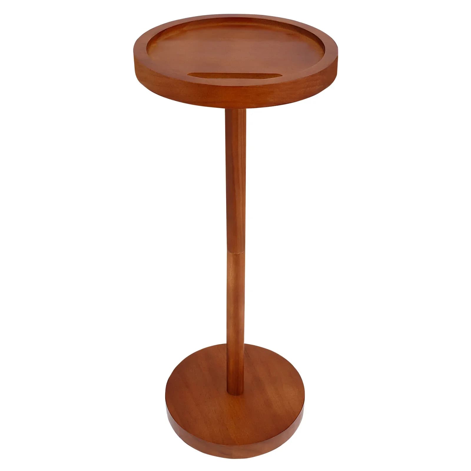 Petites Tables basses rondes en bois avec support pour téléphone, tables d'angle de canapé avec Base