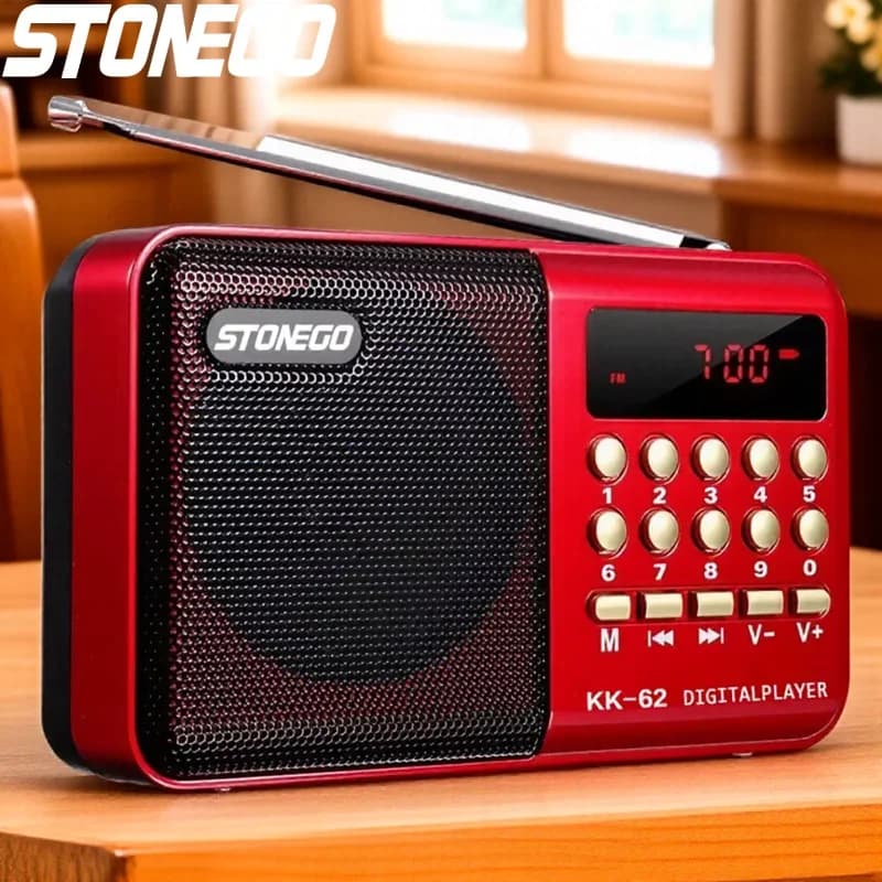Mini Radio Portable Rechargeable, lecteur MP3 FM USB TF, haut-parleurs sans fil, dispositif Audio Co