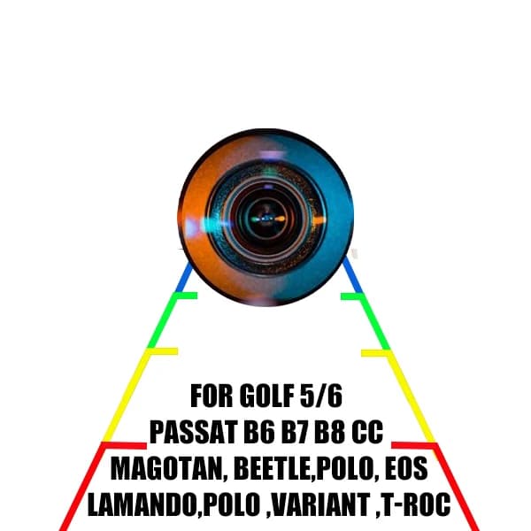 Caméra avec logo renversant, ligne dynamique pour Golf 6 7 8 MK6 MK7 Passat gods B8 CC Magotan EOS,