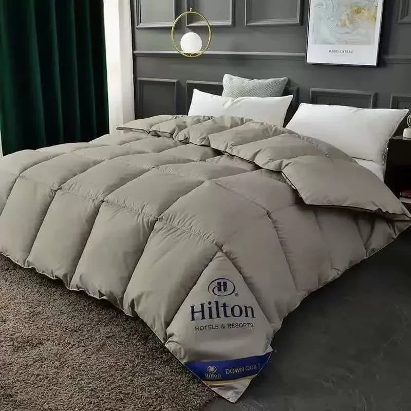 Couette en plumes et velours pour lit simple, couette chaude quatre saisons pour hôtel, couette clim