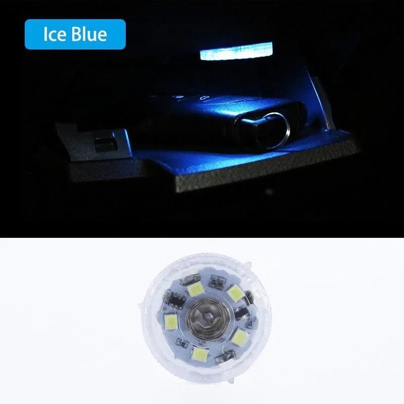 Mini interrupteur tactile Led pour voiture, lampe d'ambiance sans fil, lampe de lecture nocturne Por