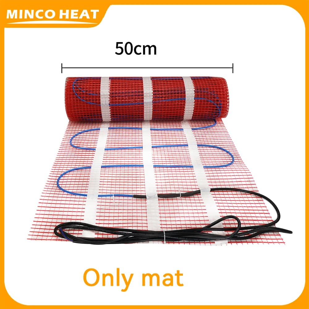 Chaleur Minco 100w/ ㎡ Tapis chauffant au sol, double fil chauffant, avec chauffage électrique sous