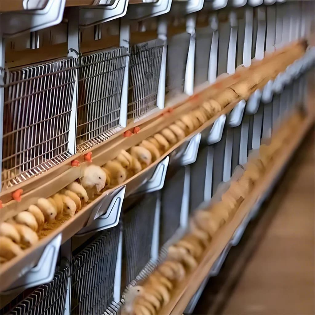 Cage à poulets de chair, fournisseur fiable, conception en H, cage à poulets automatique à plusieurs