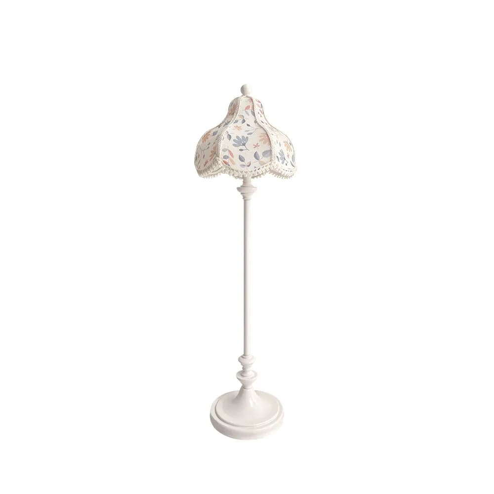 Aizulhomey Accessoires pour Maison de Poupée Lampadaire Romantique Vintage avec Lumière - Maison de