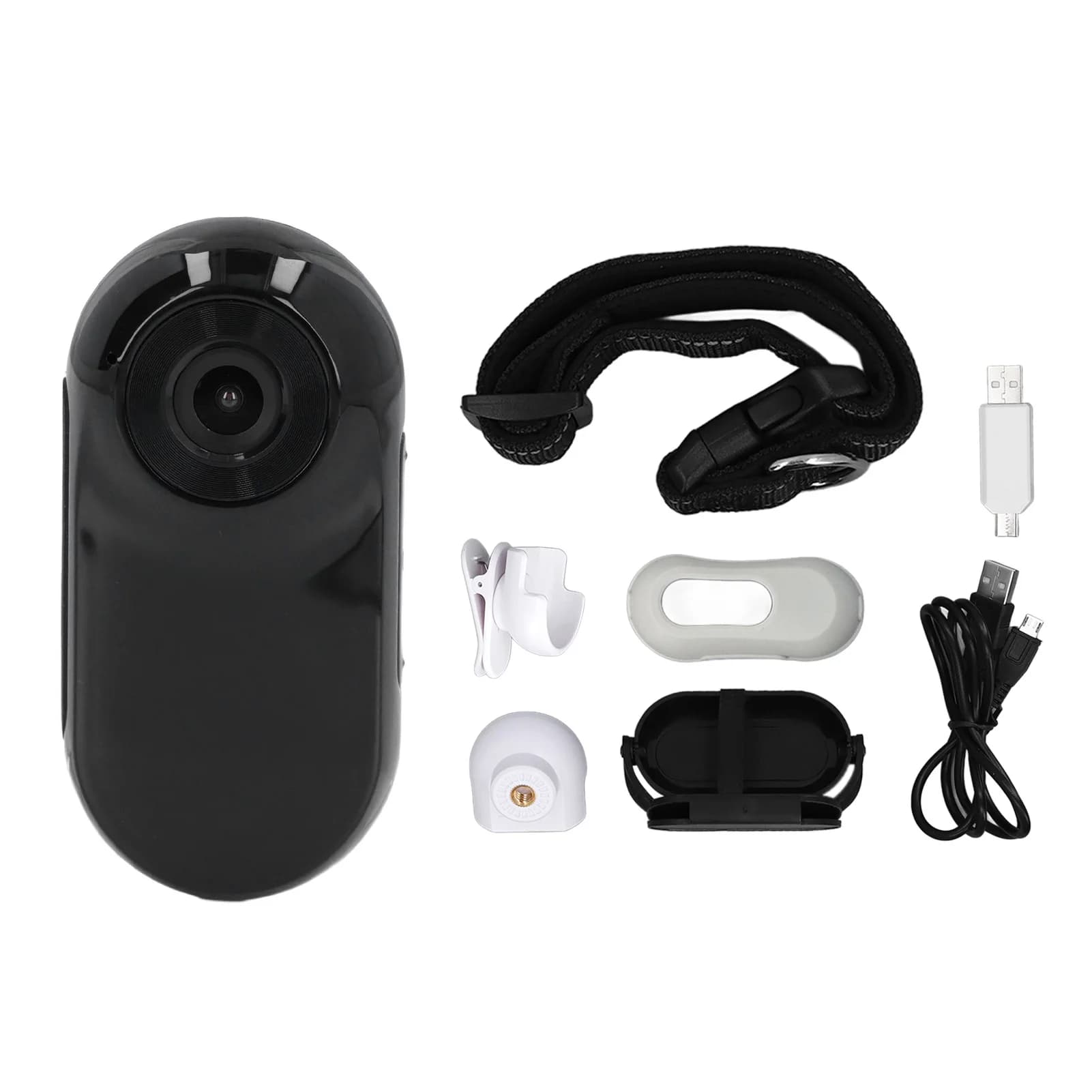 Caméra à collier pour animal de compagnie, objectif 120 degrés, connexion OTG, vidéo, statique, régl
