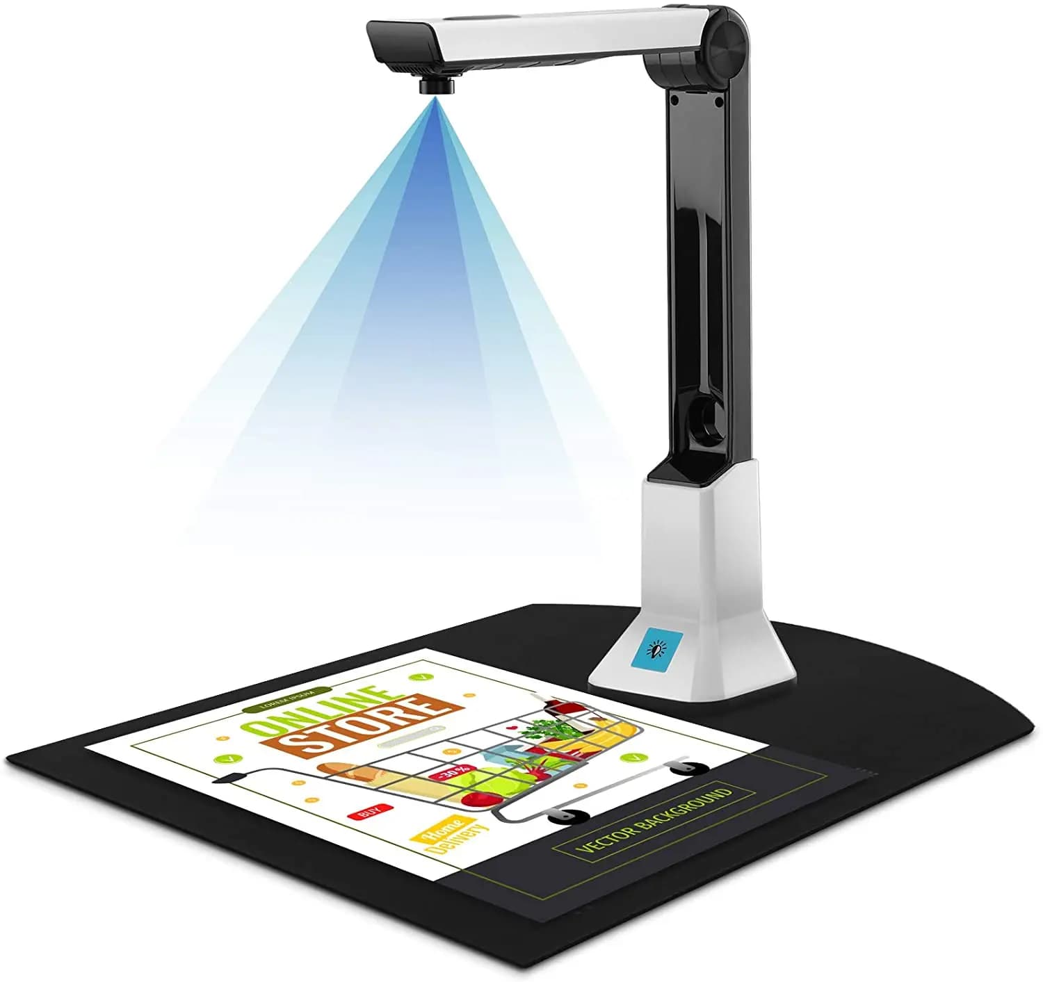 Scanner de documents portable A4 10 mégapixels, scanner de livres, caméra pour documents, fichiers p