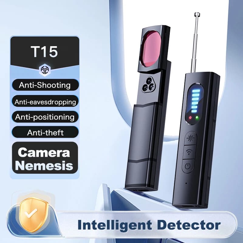 Détecteur de caméra cachée Anti-espion, traceur GPS de voiture, dispositif d'écoute, Bug RF sans fil