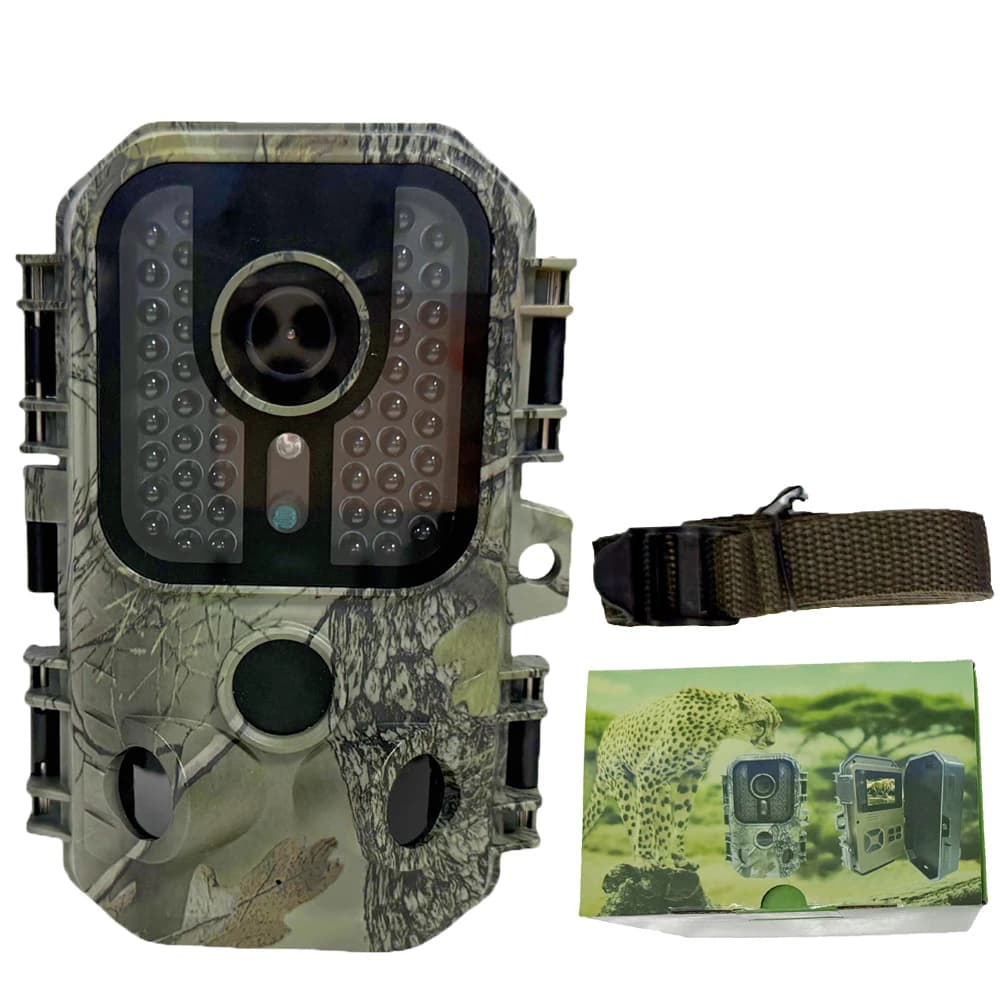 Caméra de chasse 30MP, écran couleur LCD IPS 2 pouces, caméra de jeu 2.5K, vision nocturne, activée