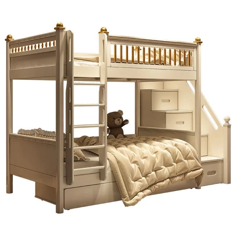 Lits superposés en bois et lit double, dernier style, ensemble de chambre à coucher pour adultes, po