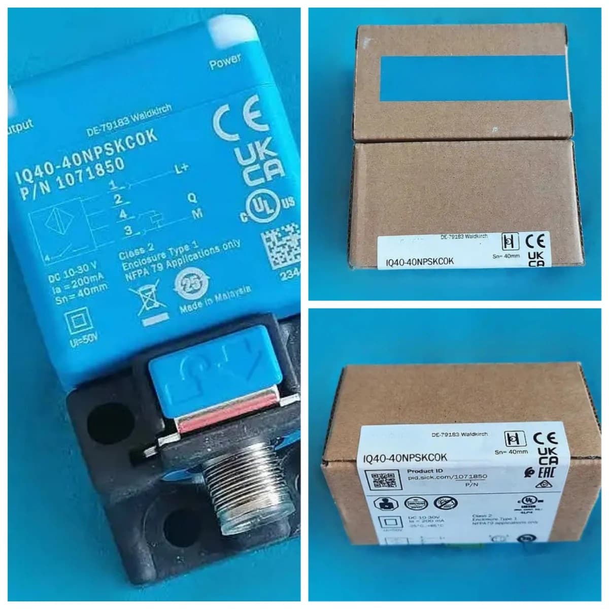 Capteur de proximité IQ20-07BPSDP0S IQ40-20BNPKC0K Interrupteur de proximité à branchement direct