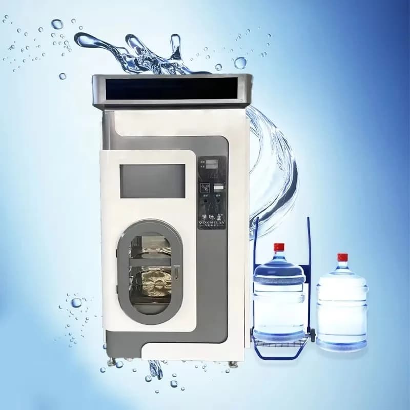 Distributeur d'eau purifiée à monnayeur à double sortie de 1600 gallons, système RO, personnalisé, t