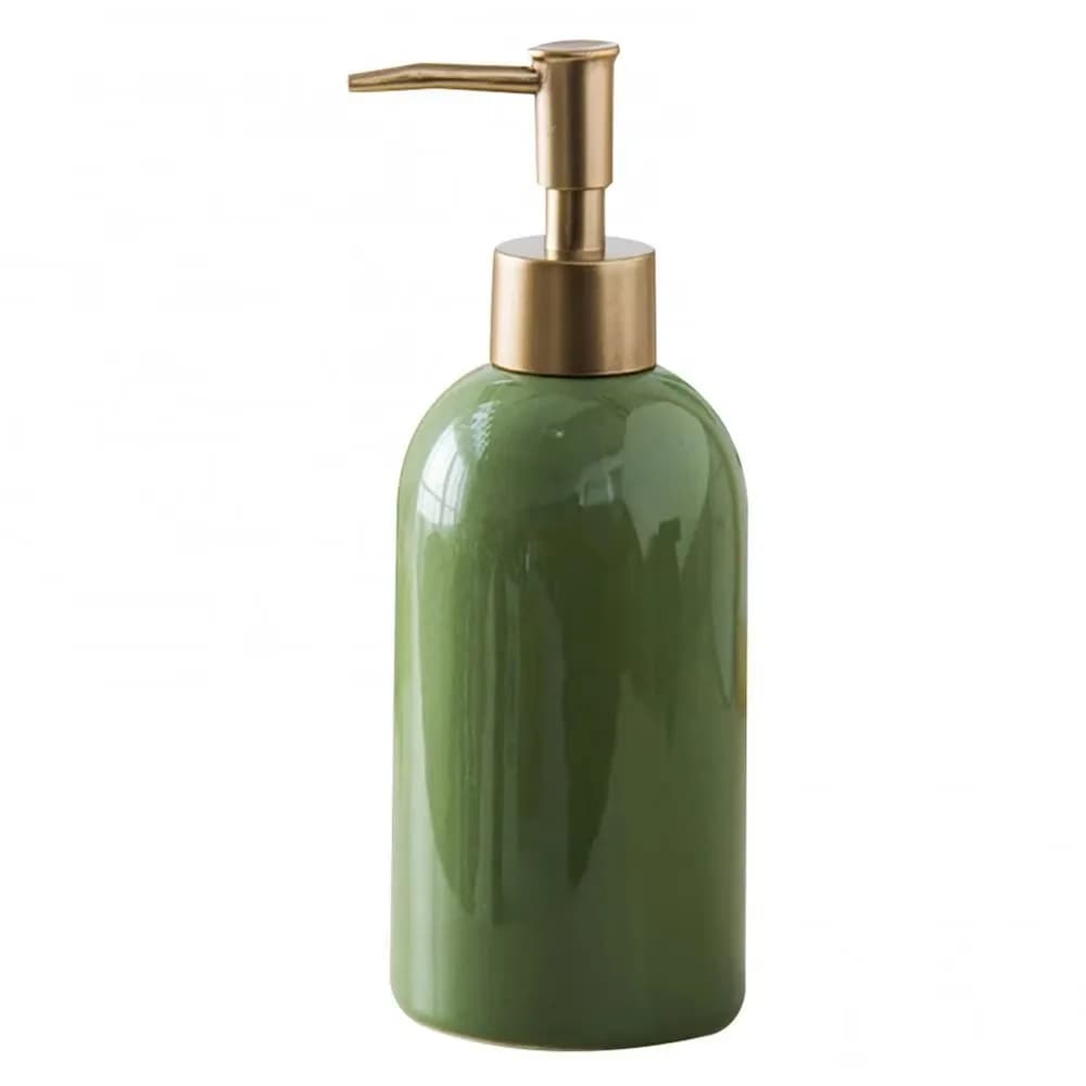 Distributeur de savon vide en céramique, Type presse, rechargeable, désinfectant pour les mains, con