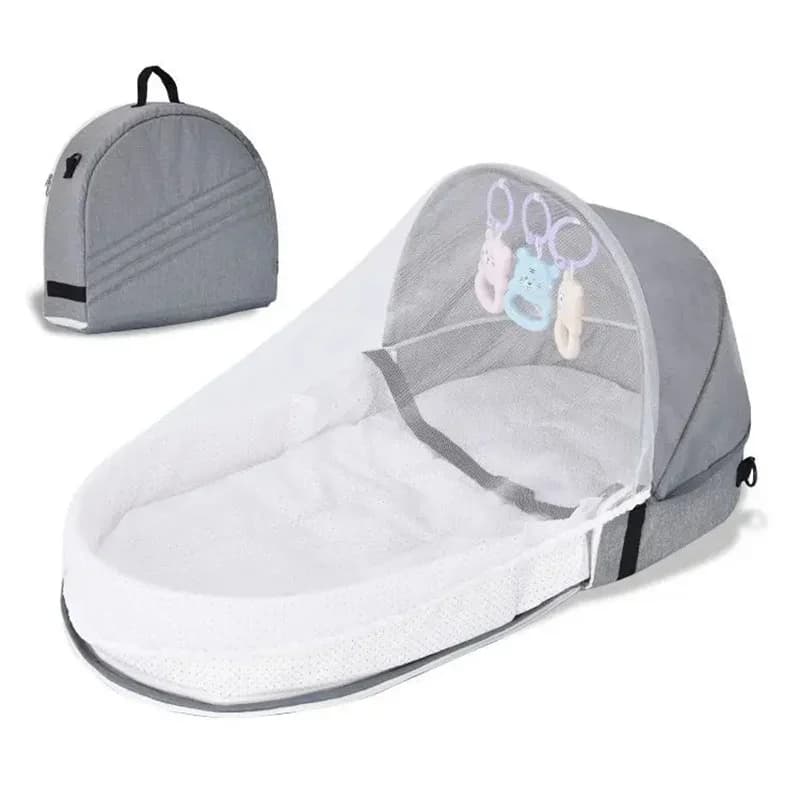 Lit de bébé pratique pliant Anti pression berceau de bébé avec filet et auvent isolation du nouveau-