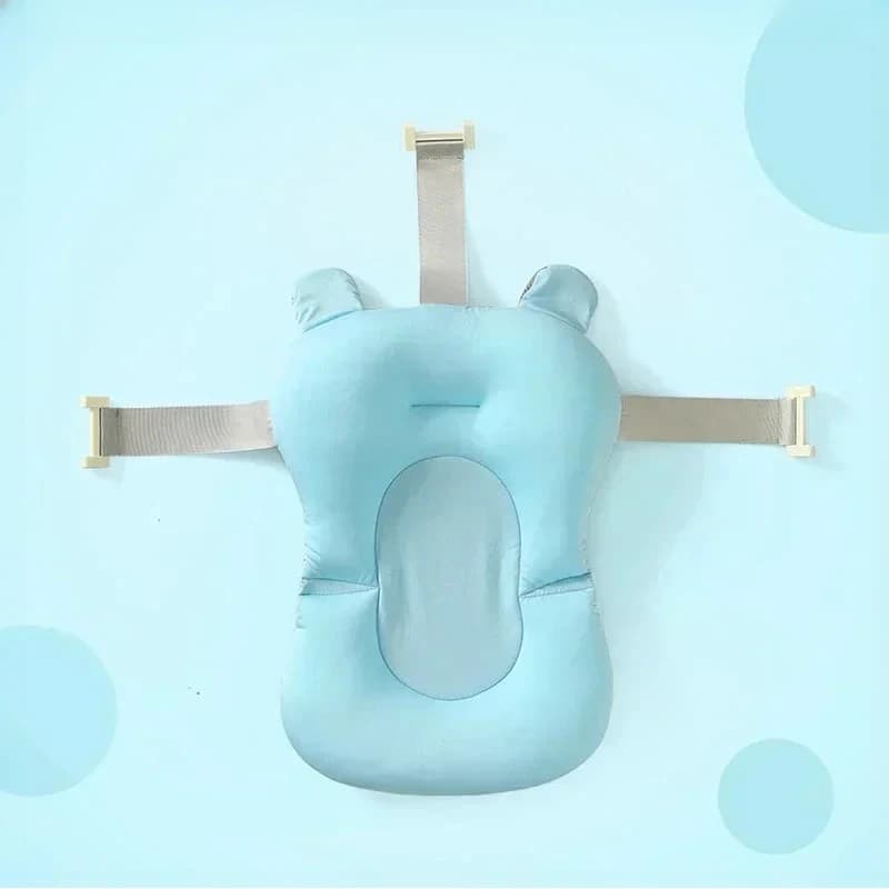 Tapis de bain antidérapant pour bébé, coussin de soutien pliable pour baignoire nouveau-né, oreiller