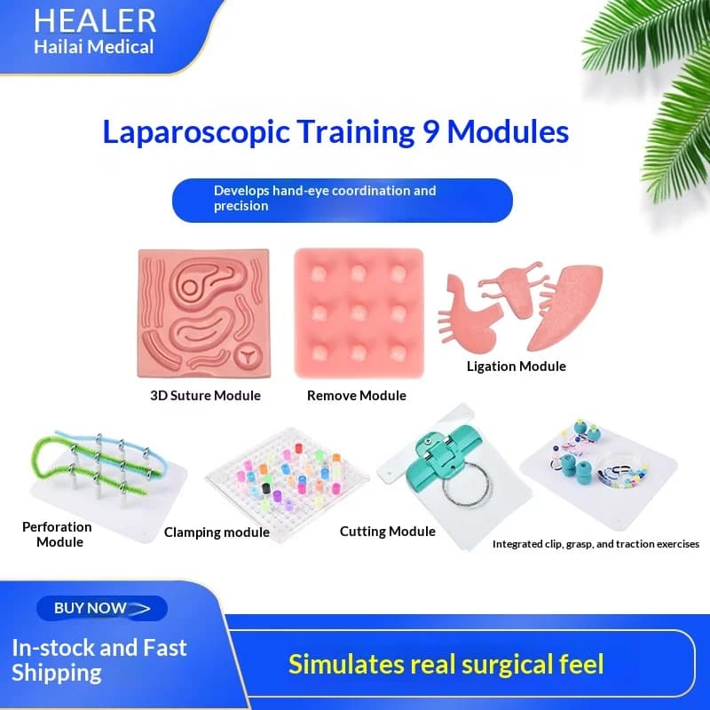 Instruments de simulateur laparoscopique pour étudiants en infirmière, boîte de formation d'entraîne