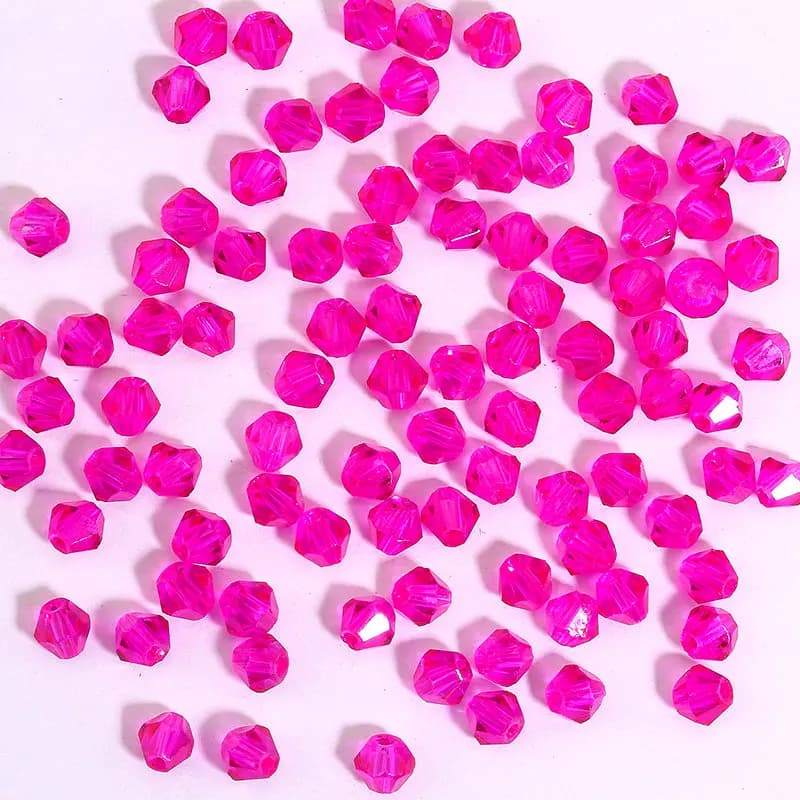100 pièces de perles en verre Bicone de 4MM, perles de cristal à facettes pour la fabrication de bij