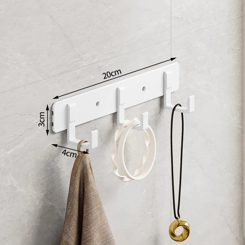Crochet blanc pour serviettes, pour salle de bain, vêtements, patère, chambre à coucher, Robe, salon