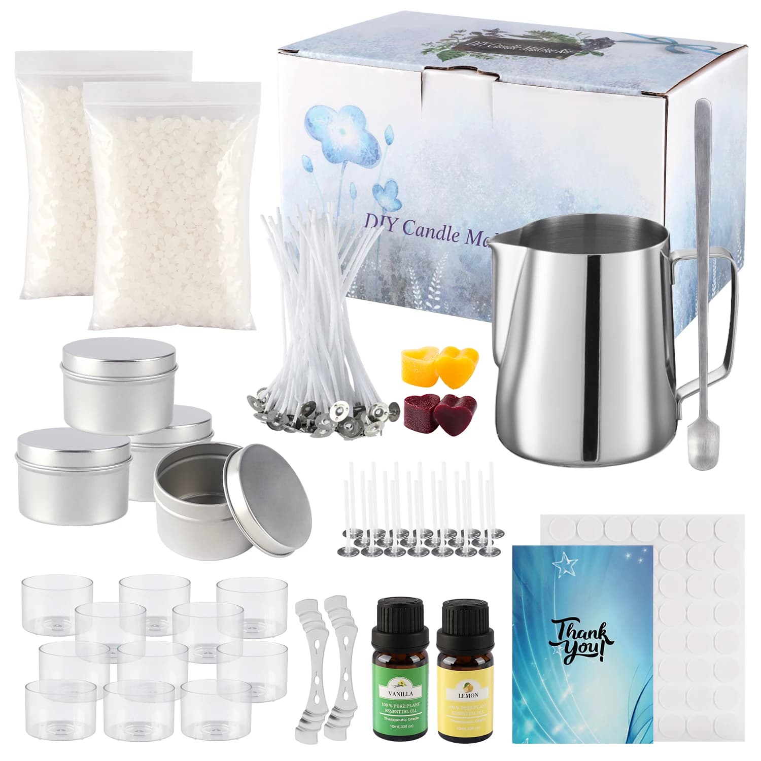 Ensemble de fabrication de bougies DIY Simple, facile à fabriquer, avec huile essentielle pour aroma