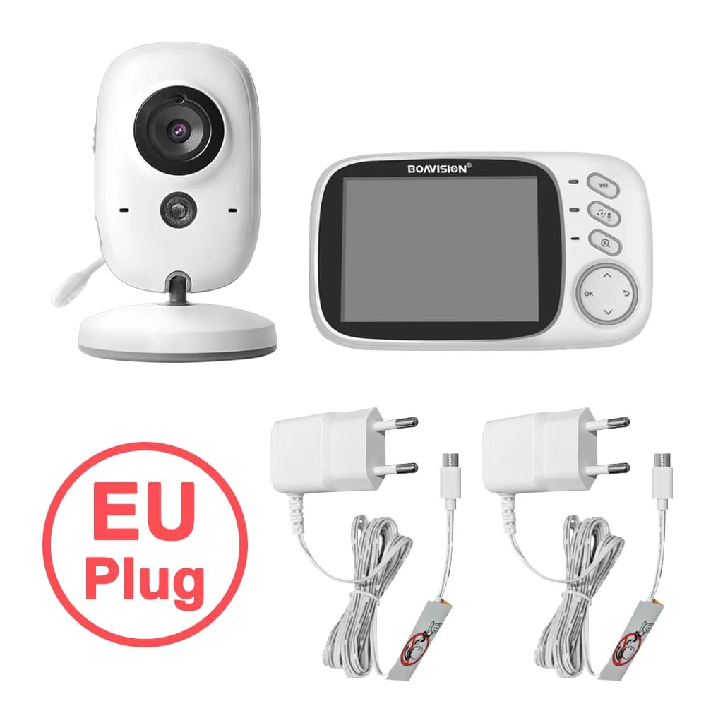 VB603 vidéo bébé moniteur 2.4G sans fil avec 3.2 pouces LCD 2 voies Audio parler Vision nocturne Sur