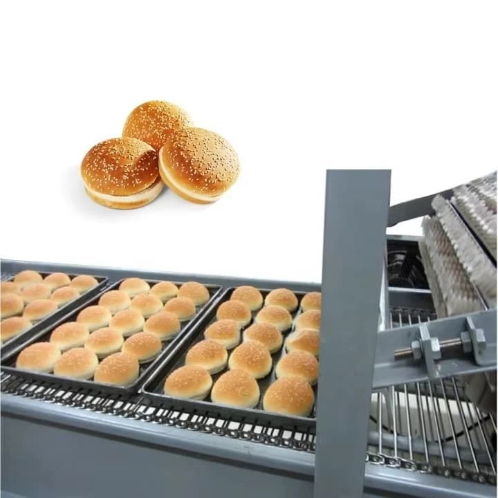 Ligne de production automatique de pain de bagel de chignon de hamburger industriel personnalisée fa