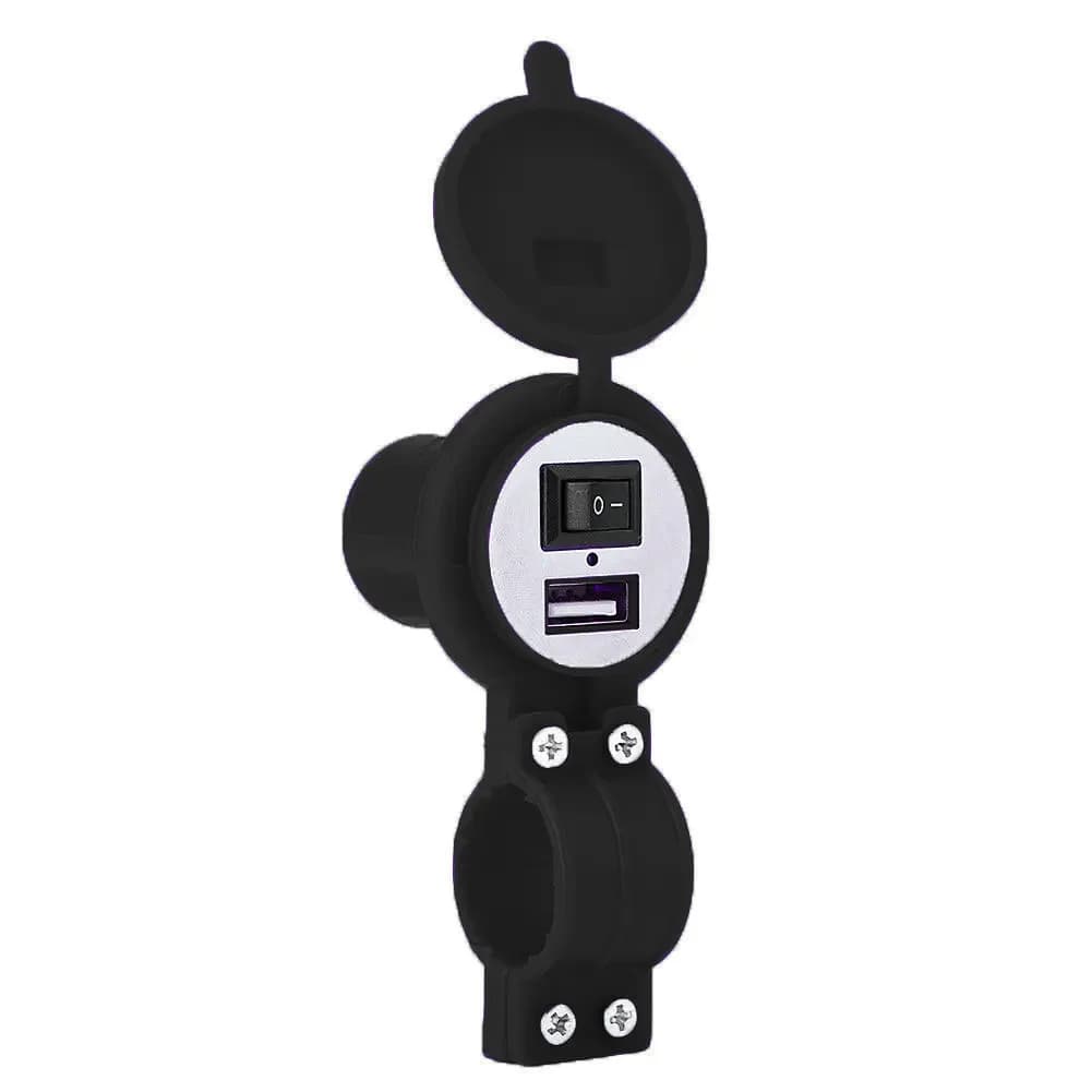 Chargeur USB étanche pour guidon de Moto, 12V 5V-1,5 a, adaptateur de prise de courant pour téléphon